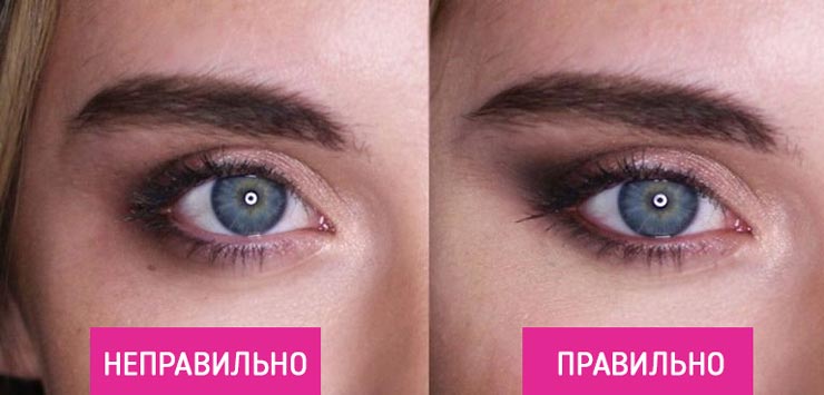 12 ошибок при нанесении теней, способных испортить весь макияж ошибки при нанесении теней, ошибки амкияжа