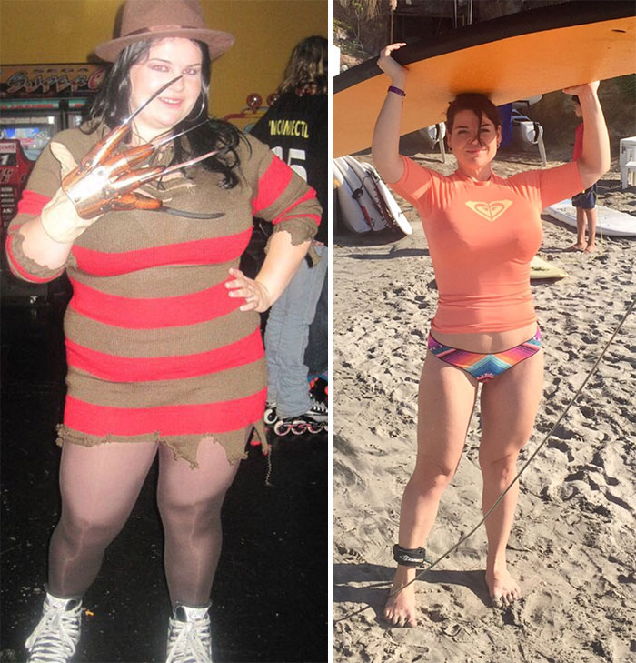 Толстые которые похудели фото до и после