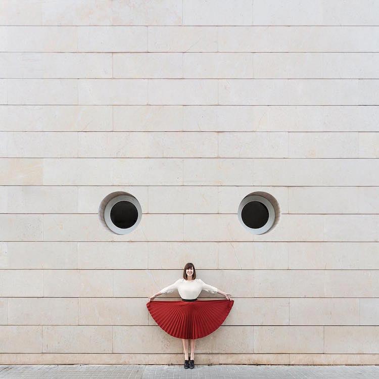 пара взаимодействует с архитектурой, Анна Девис, Даниэль Руэда