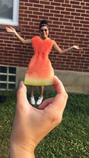платья из арбуза, watermelon dress, одежда из арбуза