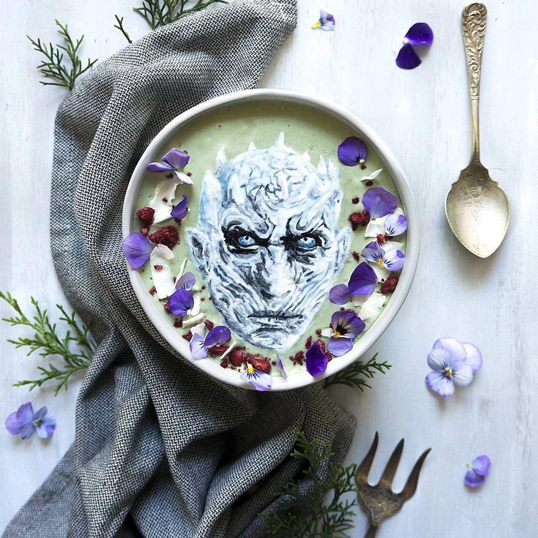 рисунки на смузи, Хейзел Закария, дисовать на смузи, дизайн смузи