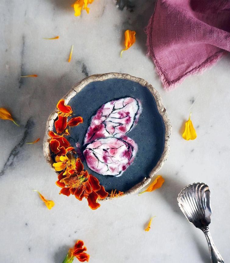 рисунки на смузи, Хейзел Закария, дисовать на смузи, дизайн смузи