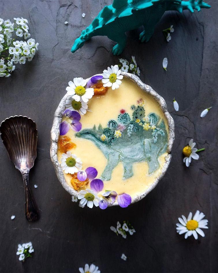 рисунки на смузи, Хейзел Закария, дисовать на смузи, дизайн смузи