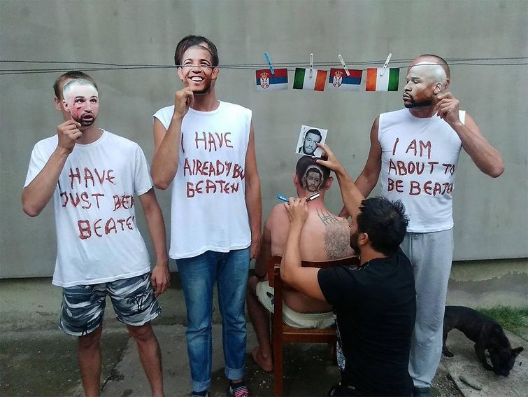 выбритый рисунок на голове, выбритый рисунок на голове фото, портрет знаменитости выбритый на голове