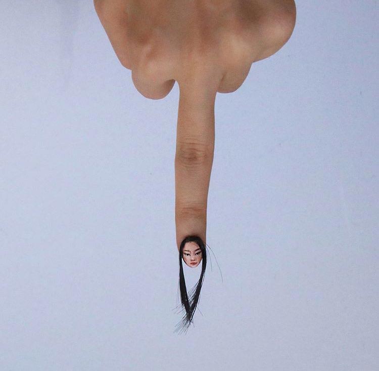 Hair nails — новый тренд, в котором волосы используются вместо ногтей Hair nails, волосы вместо ногтей, ногти тренд, ногти тренд 2017, дизайн ногтей тренды