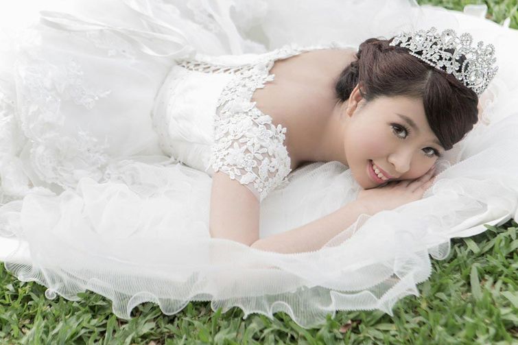 Женщина с 4-й стадией рака свадебную фотосессию, свадебная фотосессия с 4-й стадией рака,  Ку Мэй Чен, Q May Chen