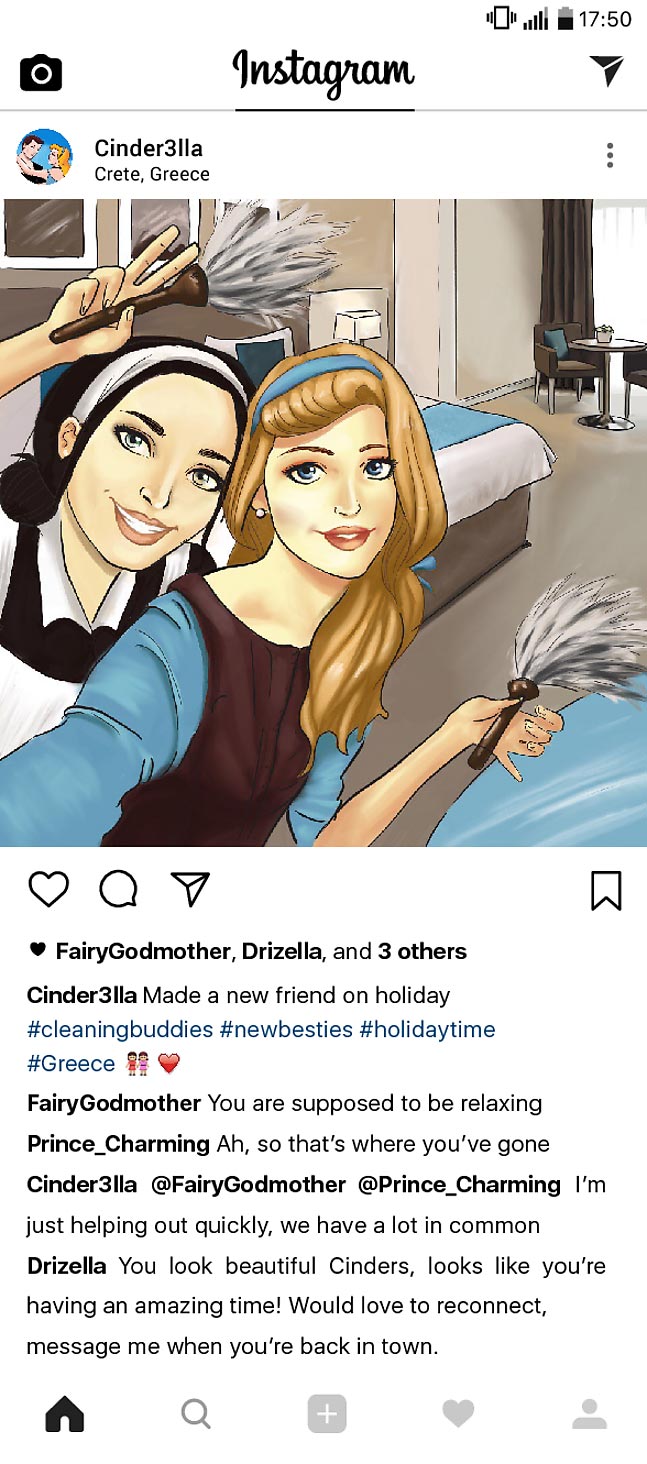 диснеевские принцессы в отпуске, диснеевские принцессы в Instagram