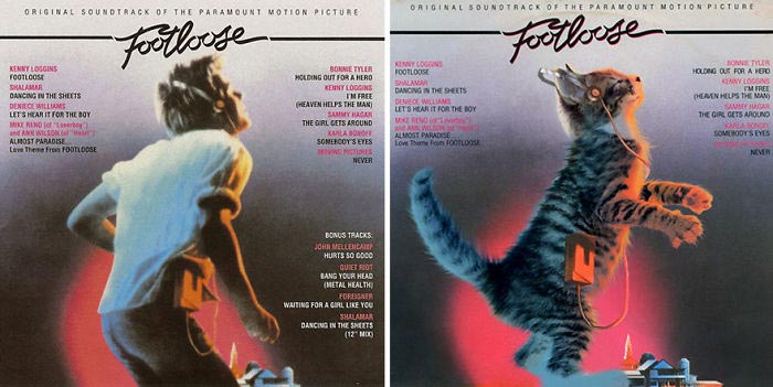 кошки вместо музыкантов на обложках, обложки музыкальных альбомов кошки, кошки вместо знаменитостей, животные знаменитости