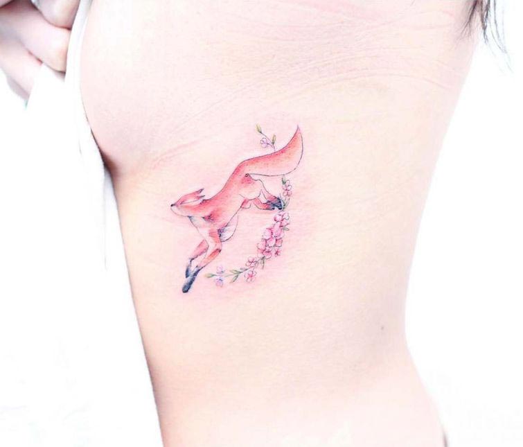 Мини Лау, Mini Lau, нежные татуировки, татуировки пастельных цветов