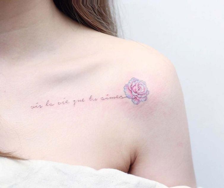 Мини Лау, Mini Lau, нежные татуировки, татуировки пастельных цветов