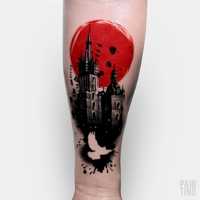 архитектурные татуировки, татуировки замков