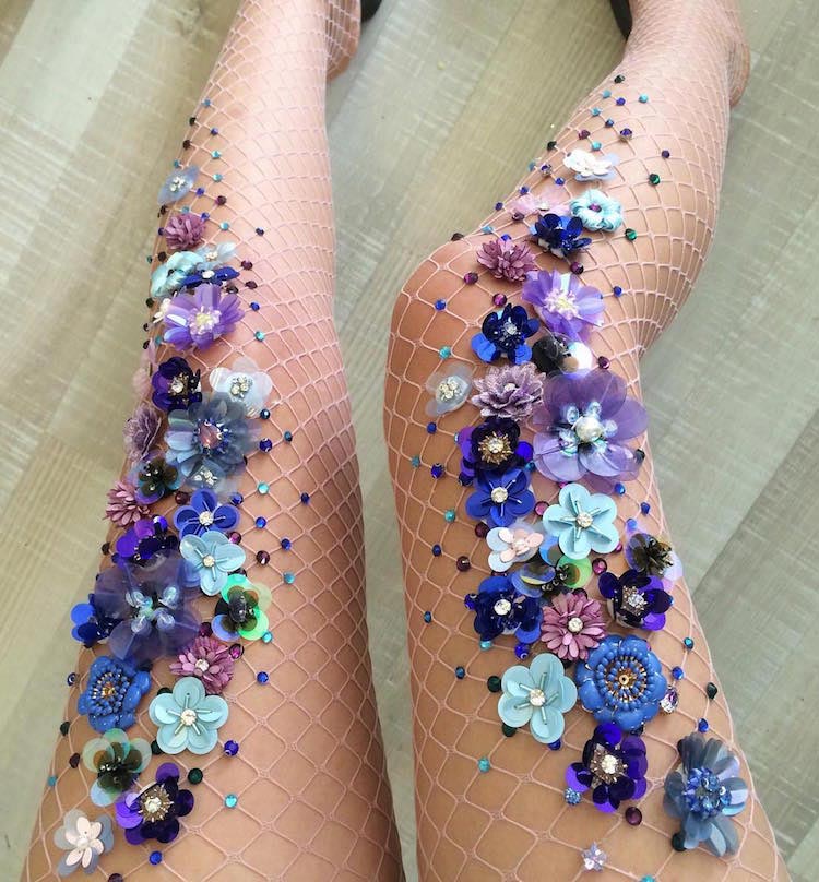 морские колготки, украшенные колготки, колготки русалки, Лирика Матоши, Lirika Matoshi