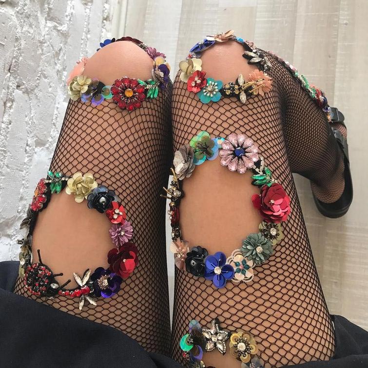 морские колготки, украшенные колготки, колготки русалки, Лирика Матоши, Lirika Matoshi