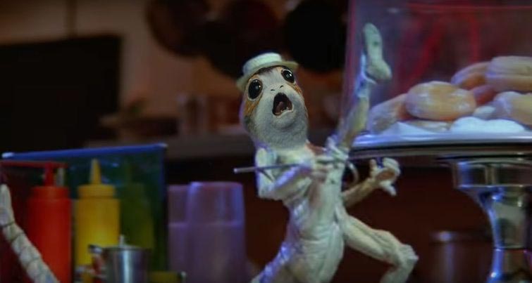 порг, порг трейлер звёздных войн, зверёк из трейлера звёздные войны, порг что это такое