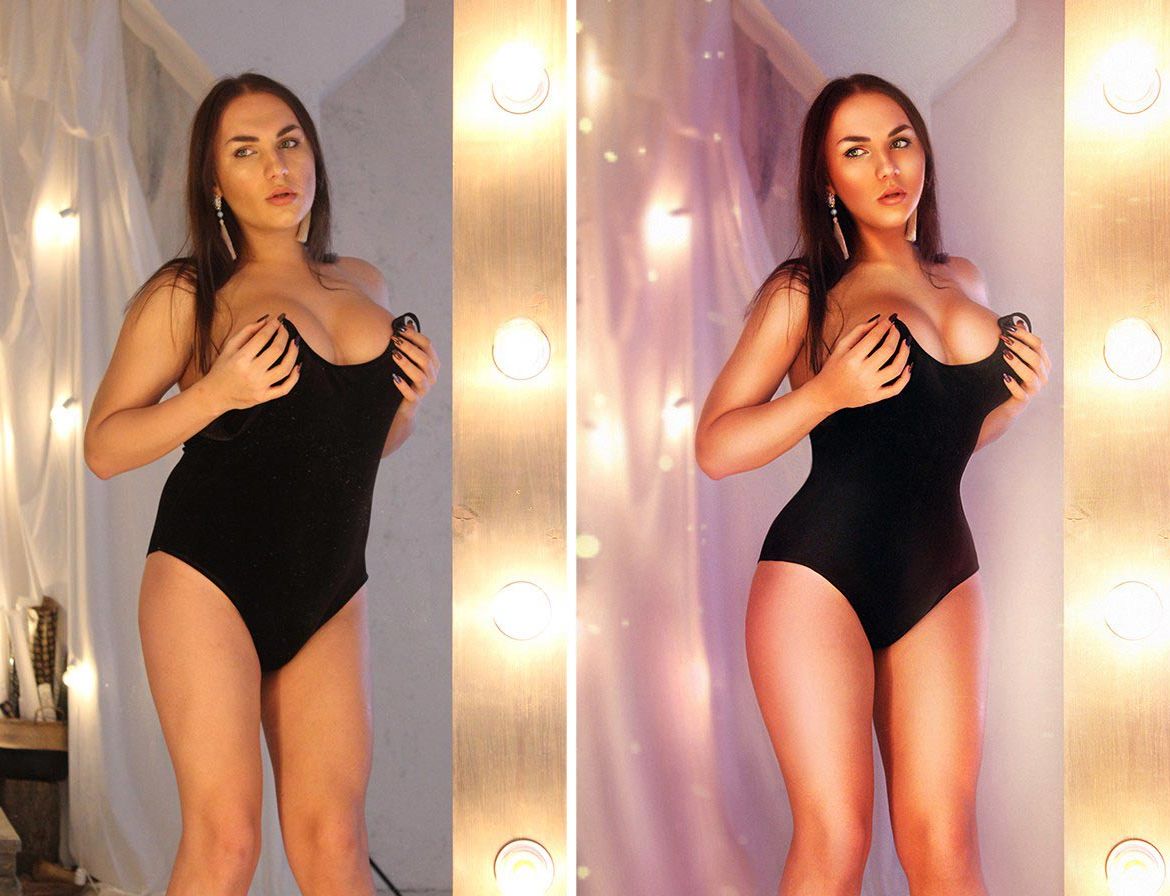 до и после фотошопа, красивый фотошоп