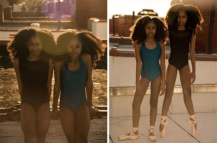 Сестры-близнецы и их суперобъемные волосы прославившие их на весь мир Киприана Куанн, TK Wonder, Cipriana Quann, супер объемные волосы модели, Urban Bush Babes