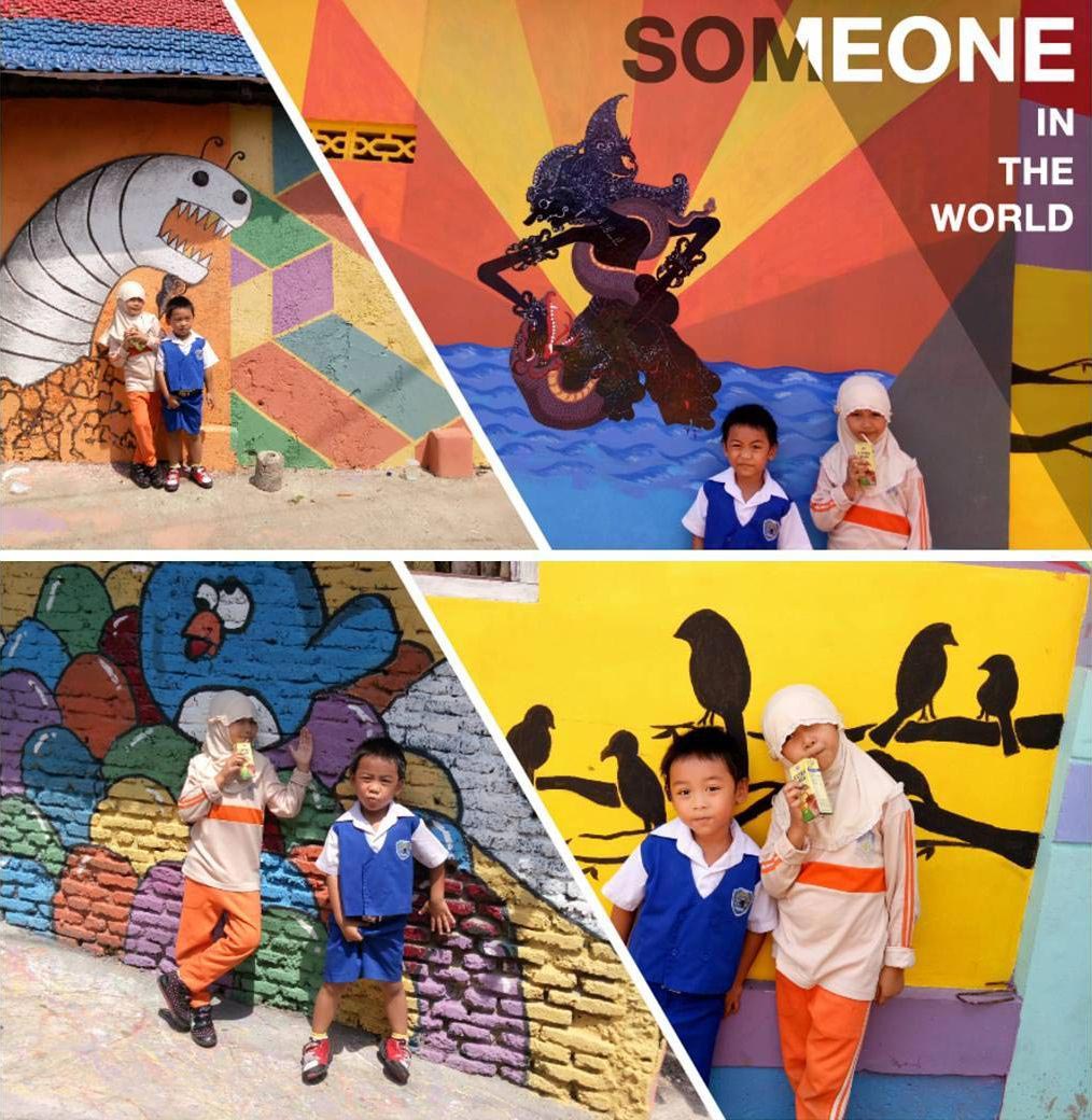 радужная деревня в Индонезии, Кампунг Пеланги, Kampung Pelangi