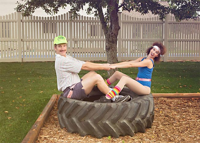 фотосессия в стиле 80-х, годовщина фотосессия в стиле 80-х