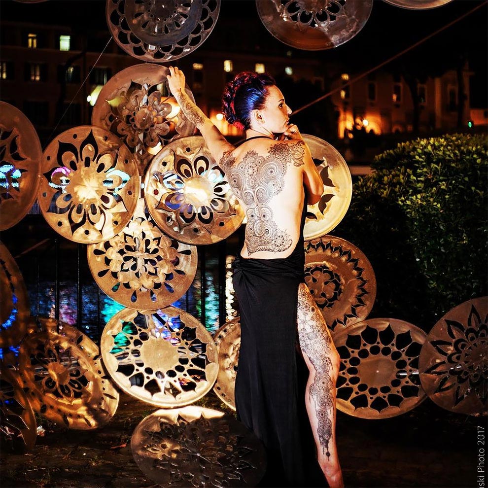 женские татуировки, женская татуировка на руке, тату кружева, Марко Манзо, Marco Manzo