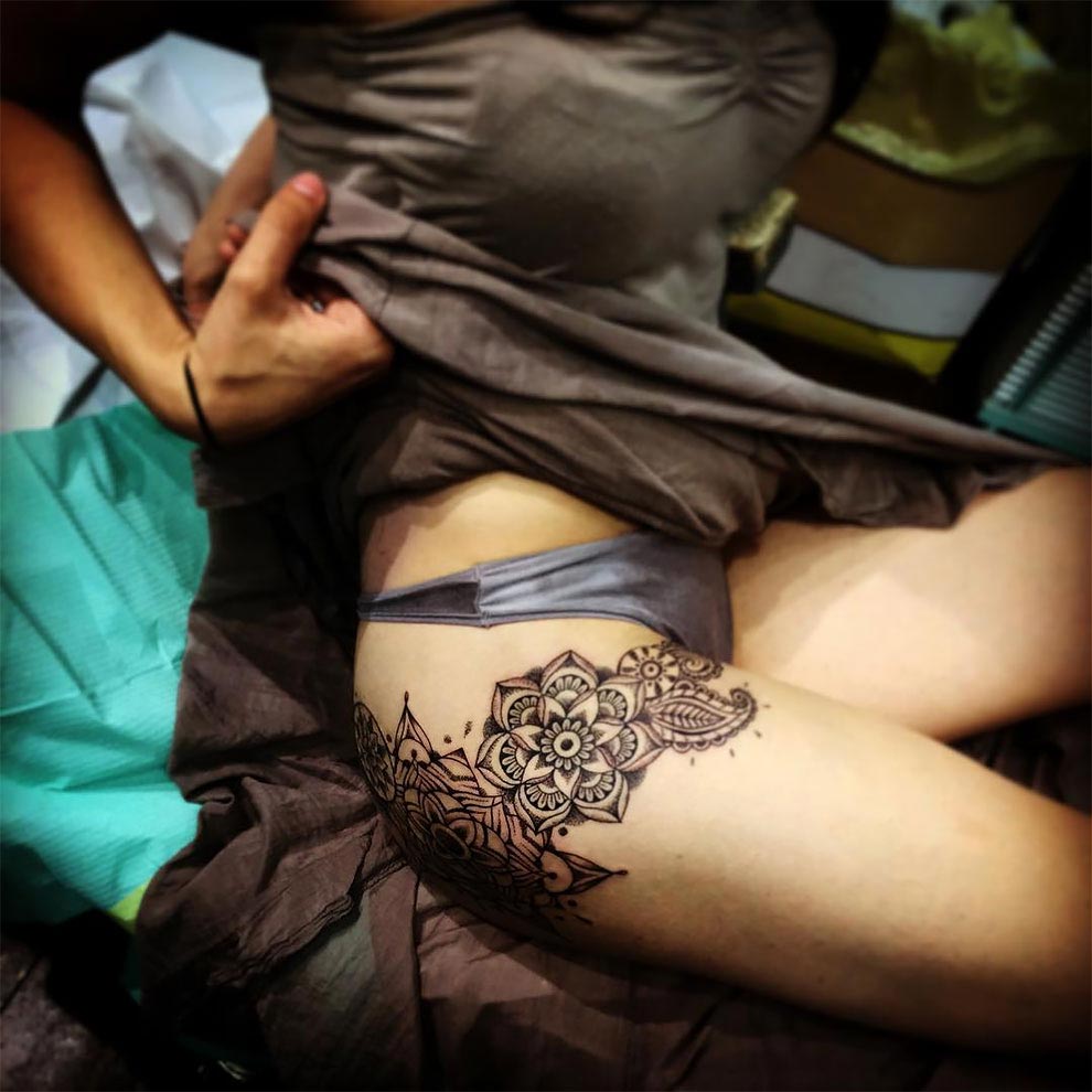 женские татуировки, женская татуировка на руке, тату кружева, Марко Манзо, Marco Manzo