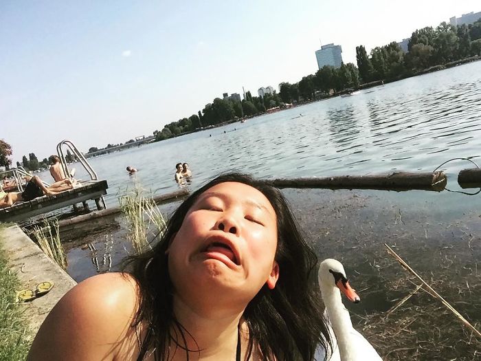 девушка борется с «идеальными» фотографиями из социальных сетей, Мишель Лю