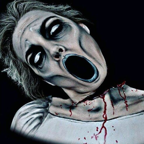 визажист создаёт страшные образы, Саманта Стейнес