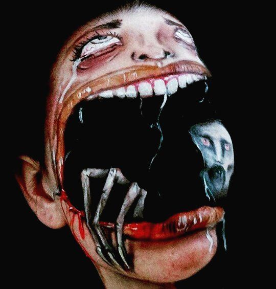 визажист создаёт страшные образы, Саманта Стейнес