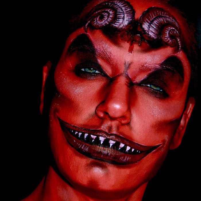 визажист создаёт страшные образы, Саманта Стейнес