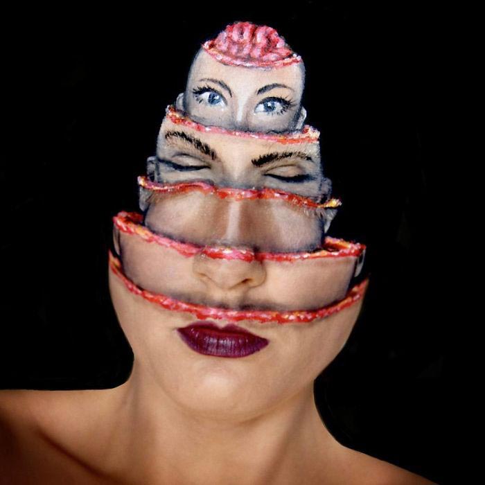 визажист создаёт страшные образы, Саманта Стейнес