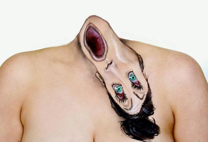 визажист создаёт страшные образы, Саманта Стейнес