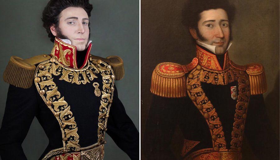 Кристиан Фукс, Christian Fuchs, фотограф воссоздает портреты предков