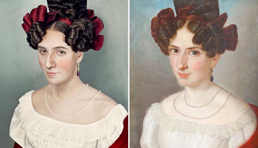 Кристиан Фукс, Christian Fuchs, фотограф воссоздает портреты предков