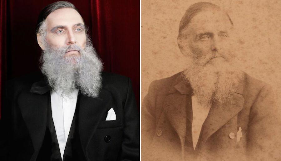 Кристиан Фукс, Christian Fuchs, фотограф воссоздает портреты предков