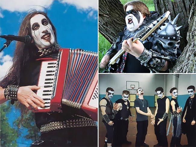 Смешные фотографии метал-групп из прошлого, которые выглядят просто фантастически нелепо в своих странных нарядах Смешные фотографии метал-групп, нелепые фотографии метал-групп, странные наряды метал-групп