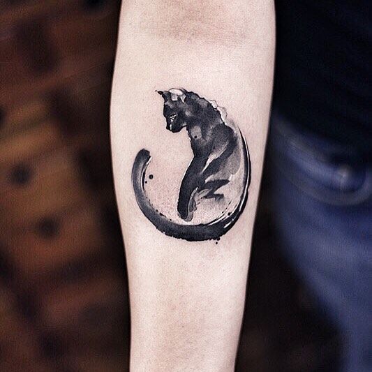 акварельные татуировки, Чэнь Цзе, Chen Jie