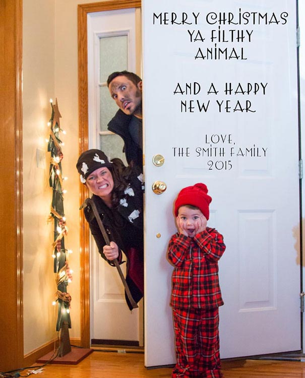 смешные рождественские открытки, творческие рождественские открытки, оригинальные рождественские открытки