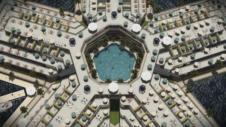 первый плавучий город, первый город на воде, город построенный на воде