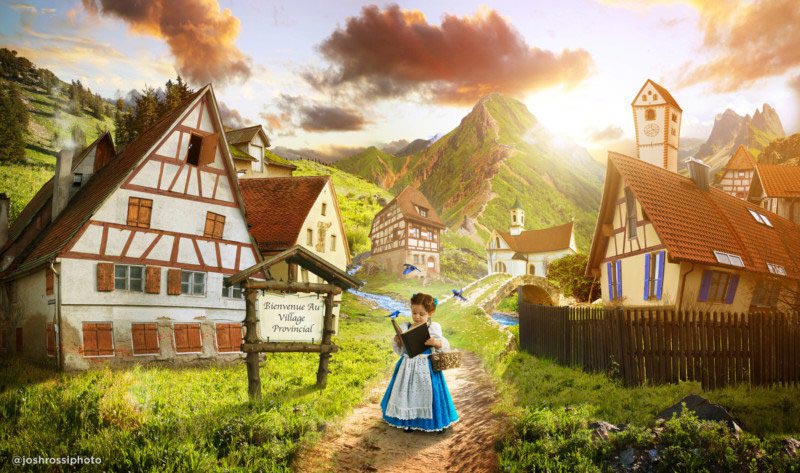 Джон Росси, John Rossi, фотосессия для дочери Красавица и Чудовище