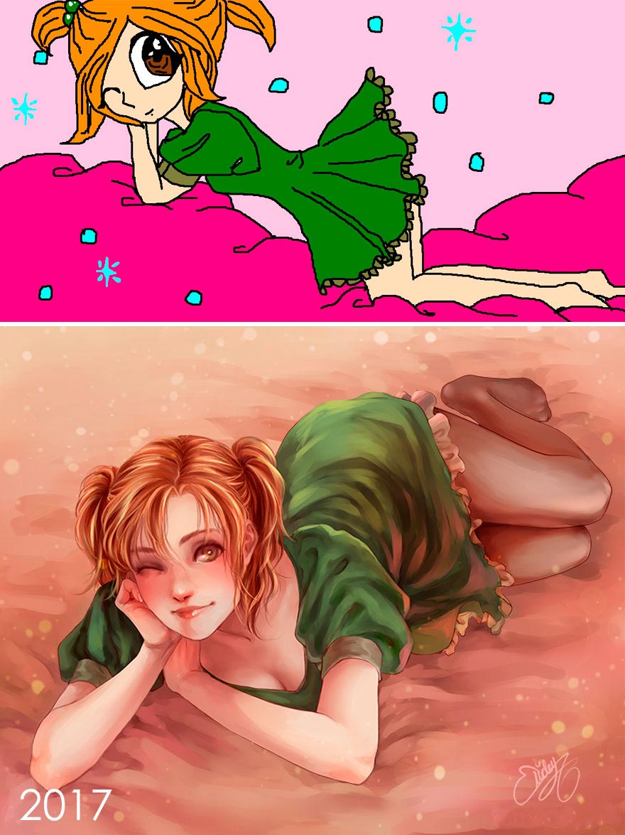 Художники перерисовывали свои старые работы, художники перерисовали свои рисунки