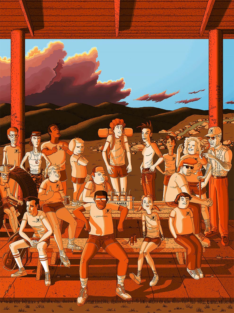 Парень не умеющий пользоваться фотошопом потратил 10 лет, чтобы создать рисунки в Paint для своей книги 10 лет создавал рисунки в Paint для книги, рисовал рисунки для книги 10 лет в Paint, Пэт Хайнс, Pat Hines