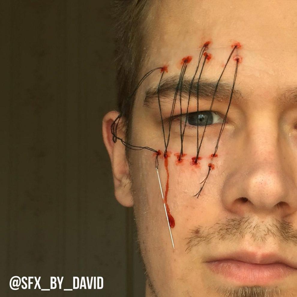 Дэвид Харрис, David Harris, жуткий грим