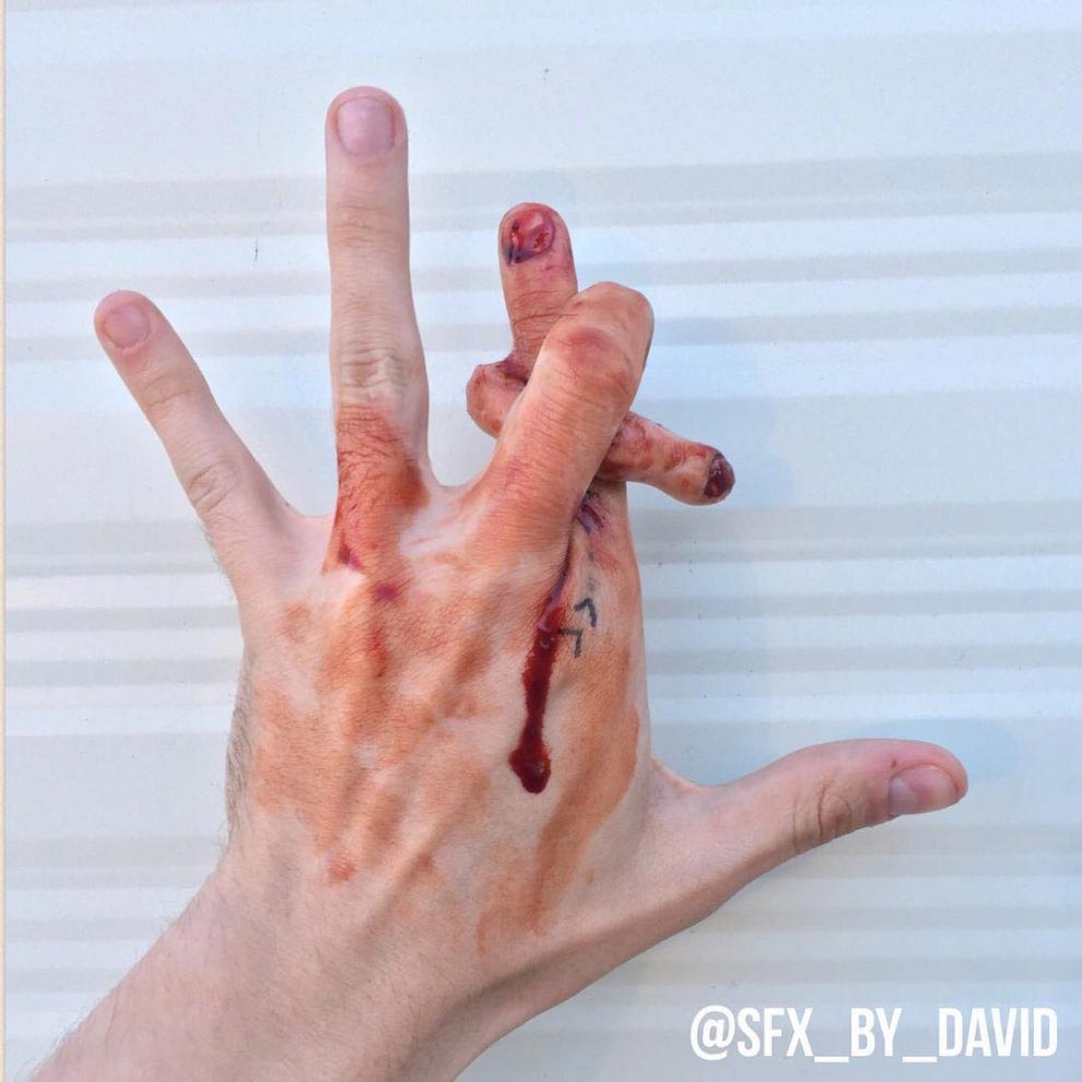 Дэвид Харрис, David Harris, жуткий грим