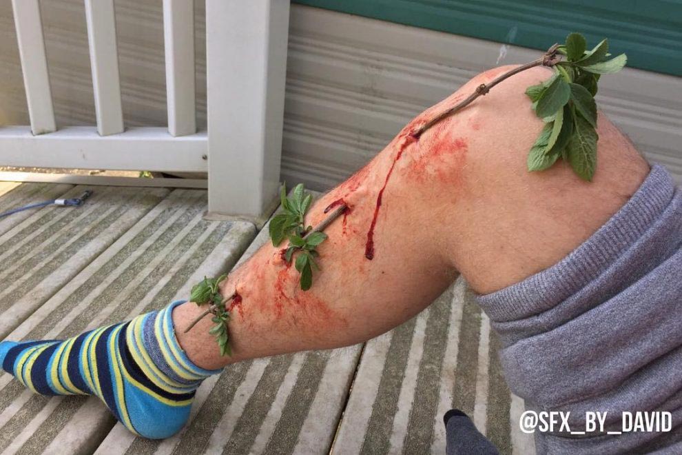 Дэвид Харрис, David Harris, жуткий грим