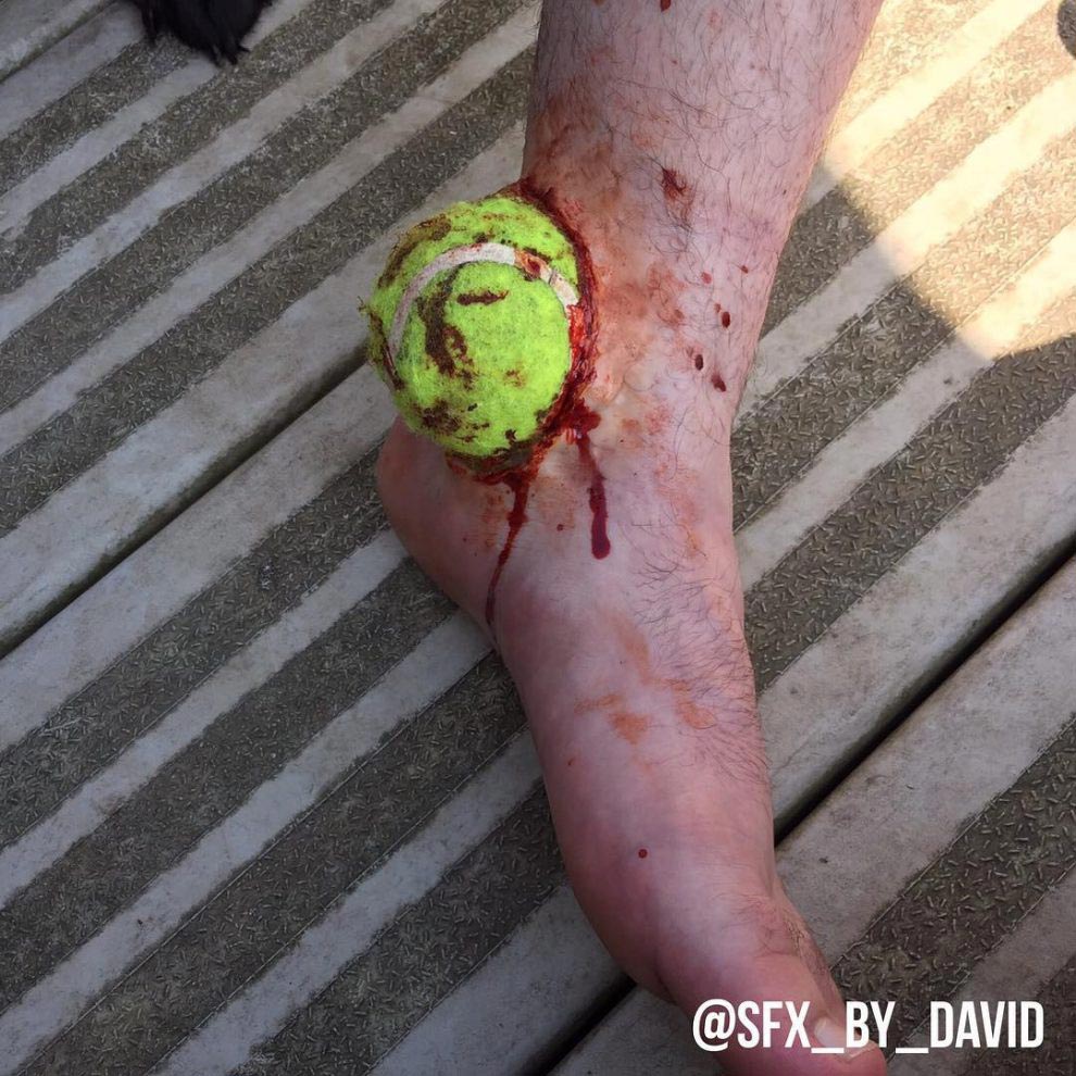 Дэвид Харрис, David Harris, жуткий грим