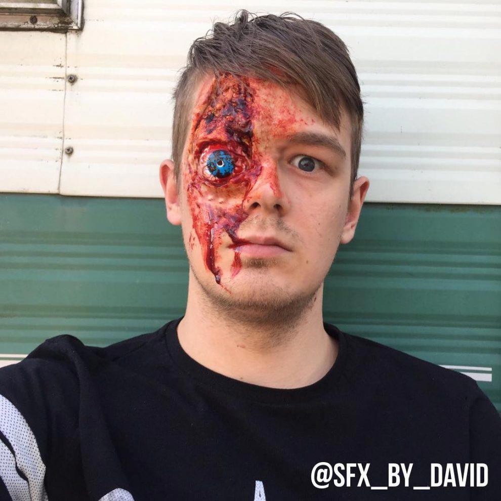 Дэвид Харрис, David Harris, жуткий грим