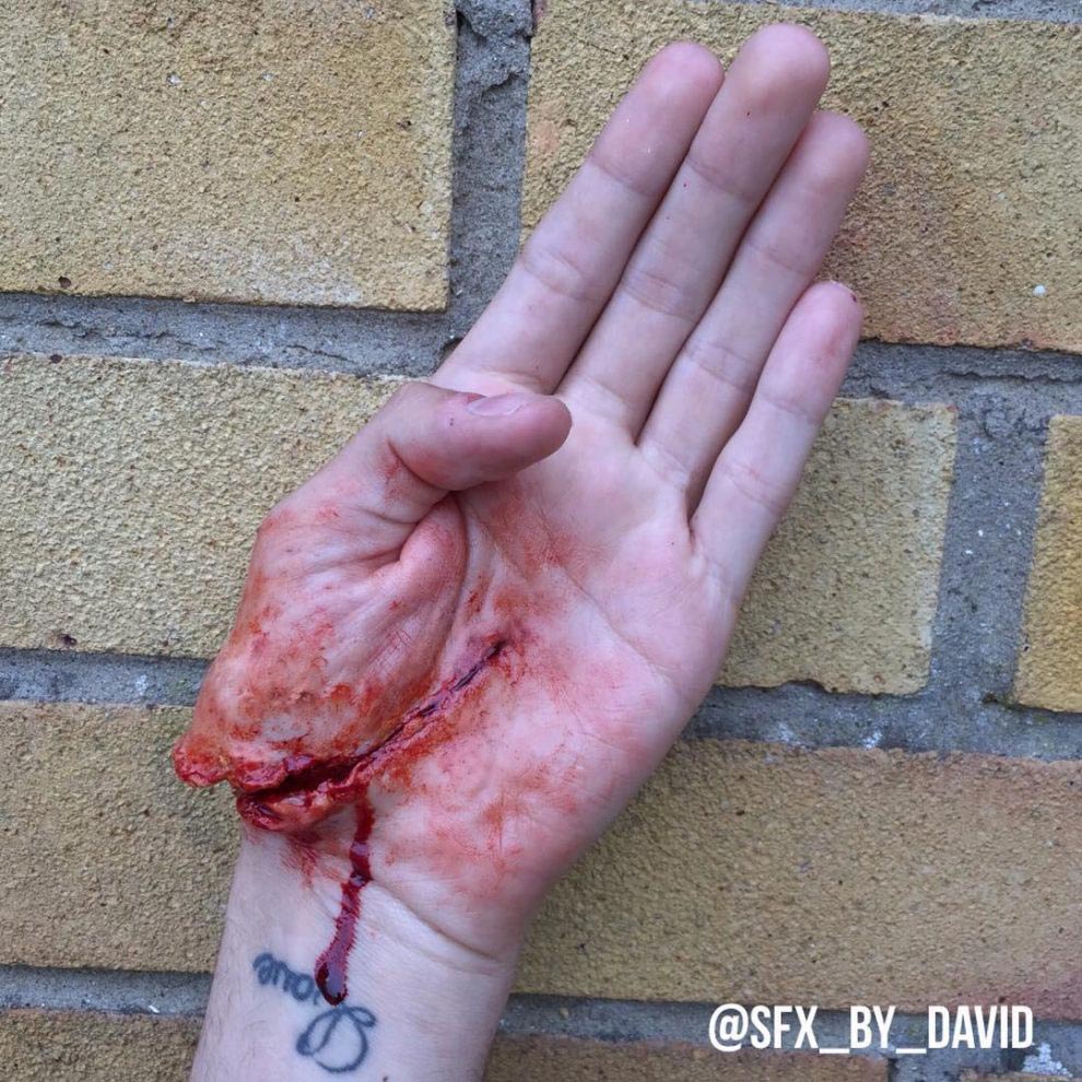 Дэвид Харрис, David Harris, жуткий грим