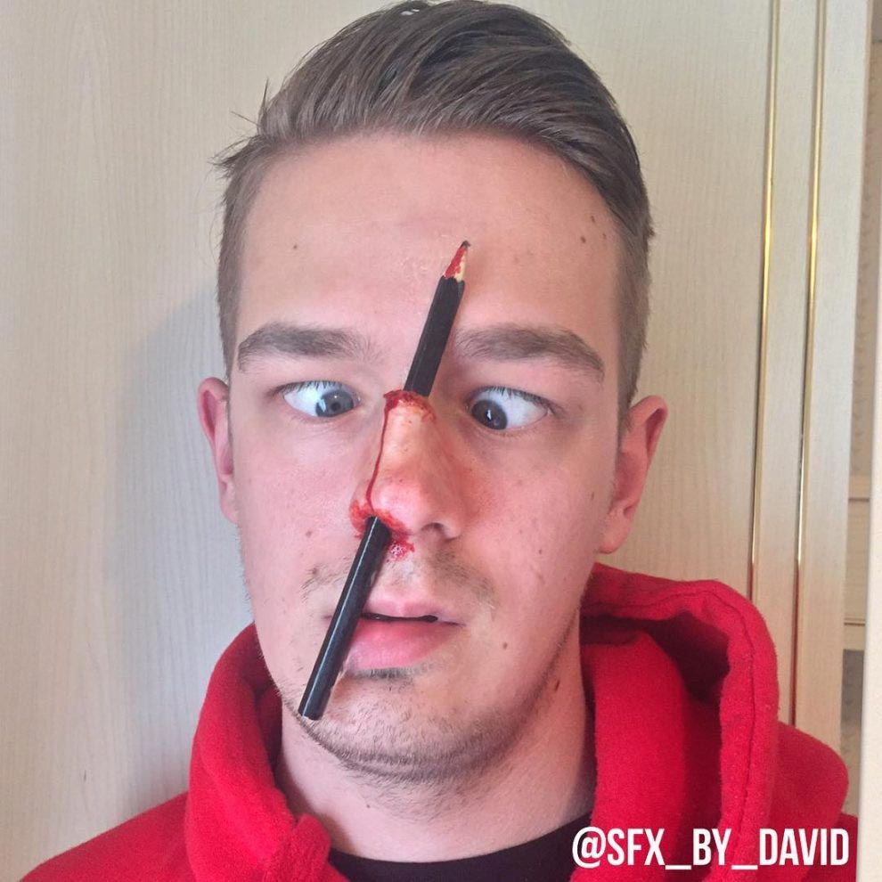 Дэвид Харрис, David Harris, жуткий грим