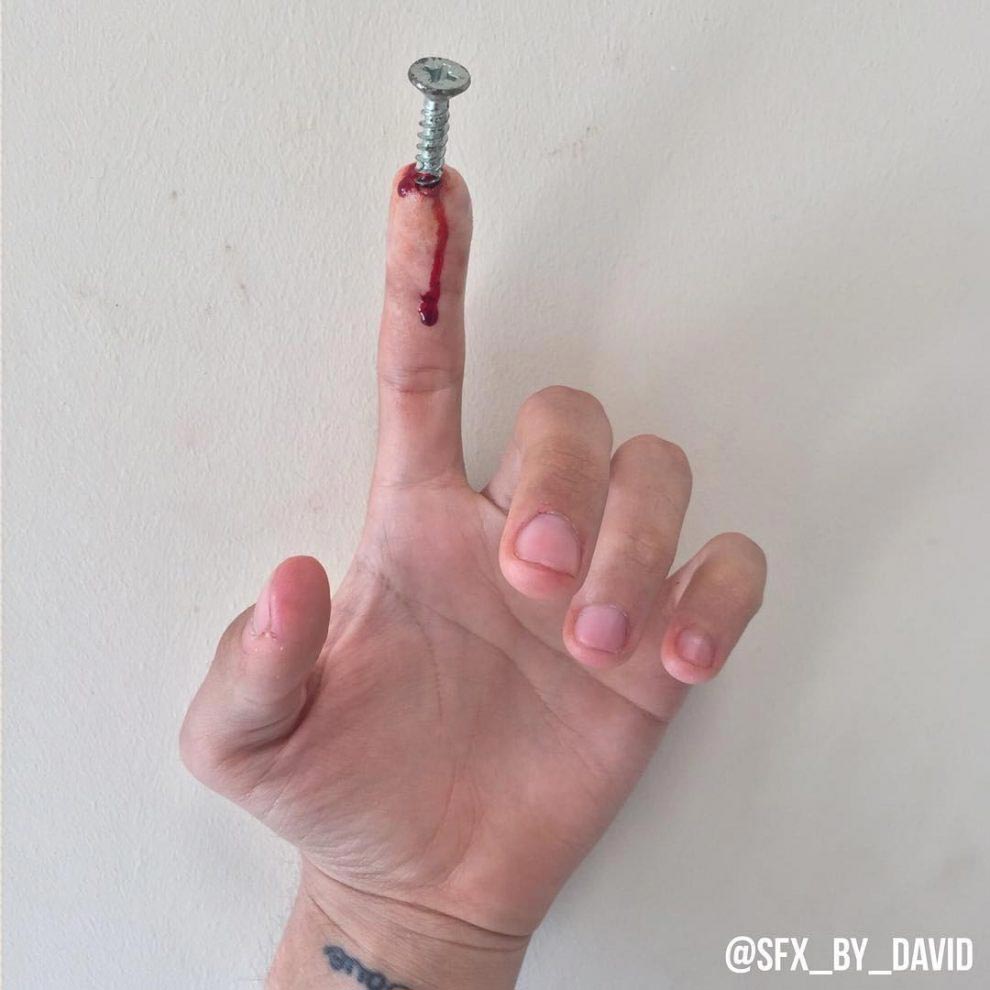 Дэвид Харрис, David Harris, жуткий грим