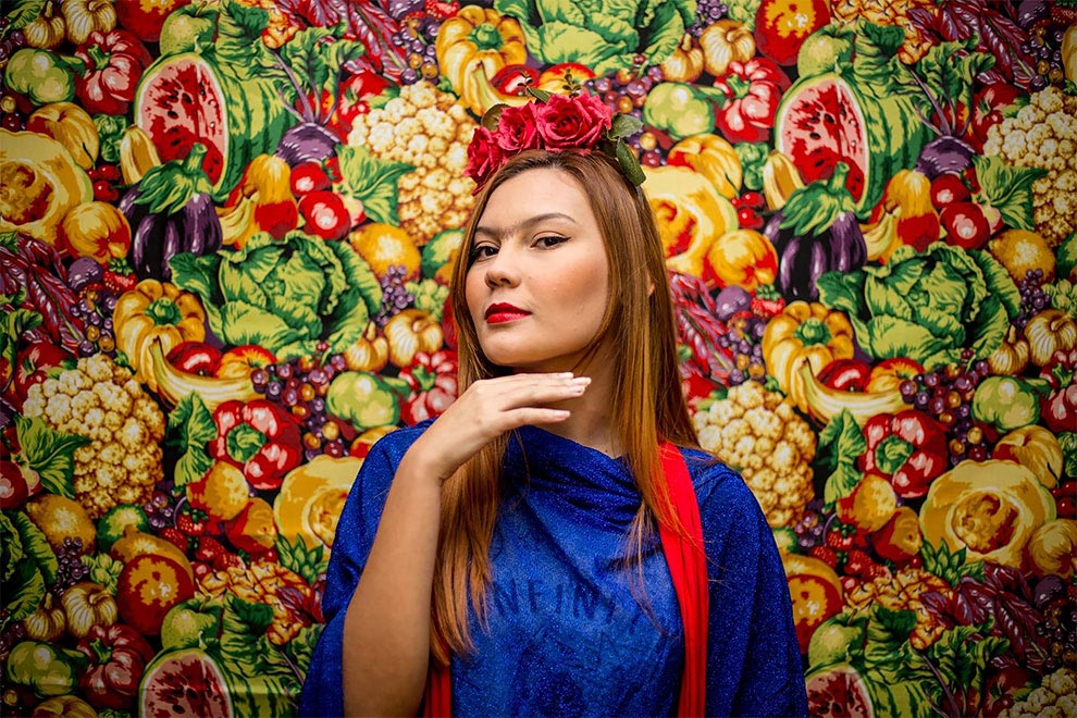 фотограф превращает моделей в Фриду Кало, фотограф в стиле Фриды Кало