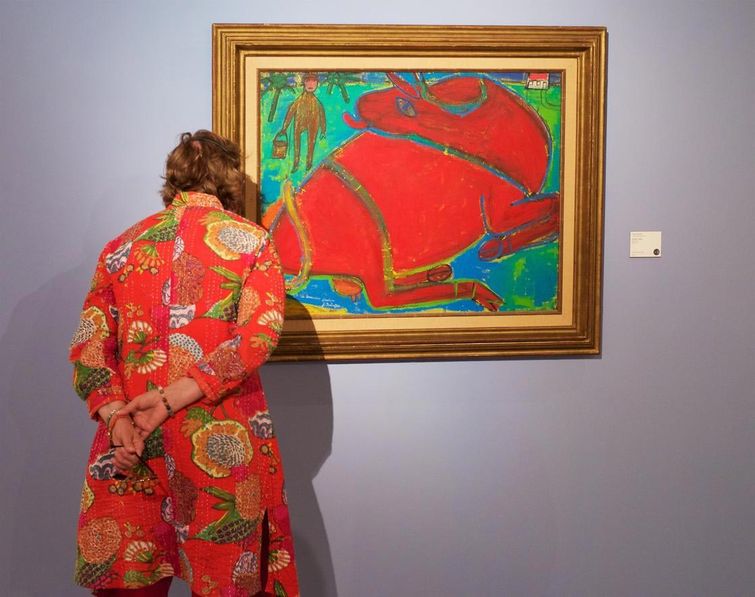 сходство между картинами и посетителями, картины музеев посетители, похожи друг на друга